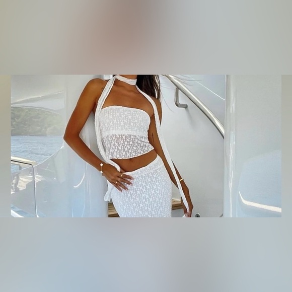 12th Tribe Juliette Top‎ Large Neck Tie Also Included - Picture 2 of 9